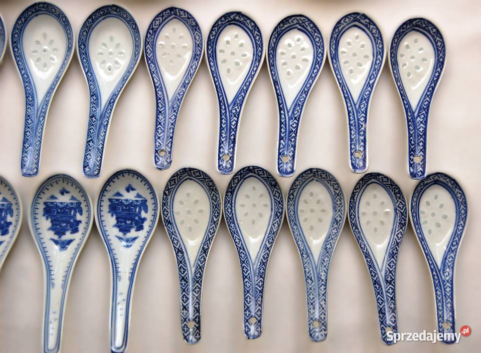 Chińskie porcelanowe łyżki 10 porcelana ryżowa Lublin