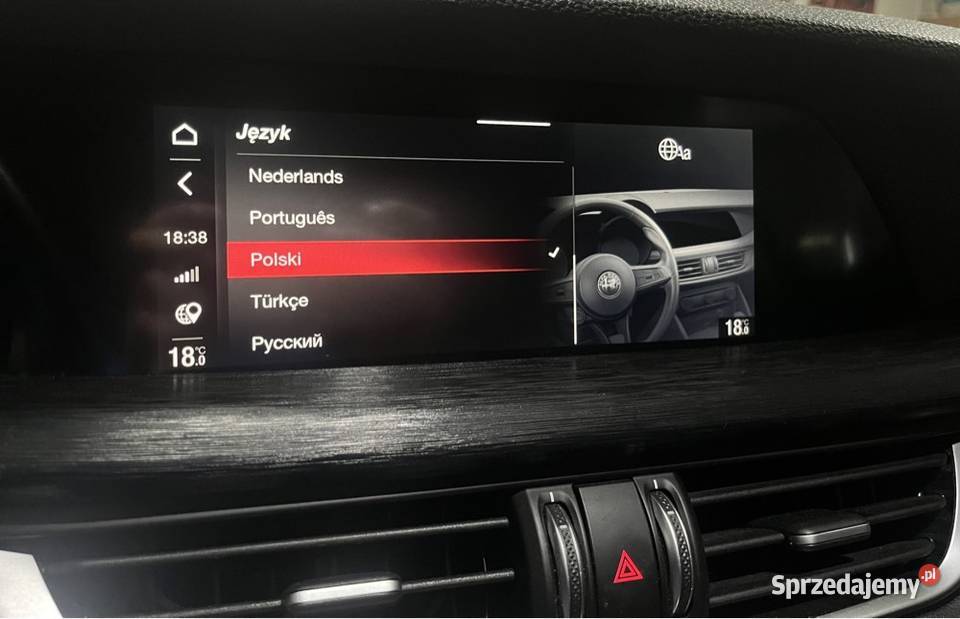 Alfa Romeo Stelvio Giulia USA tylne lampy polski