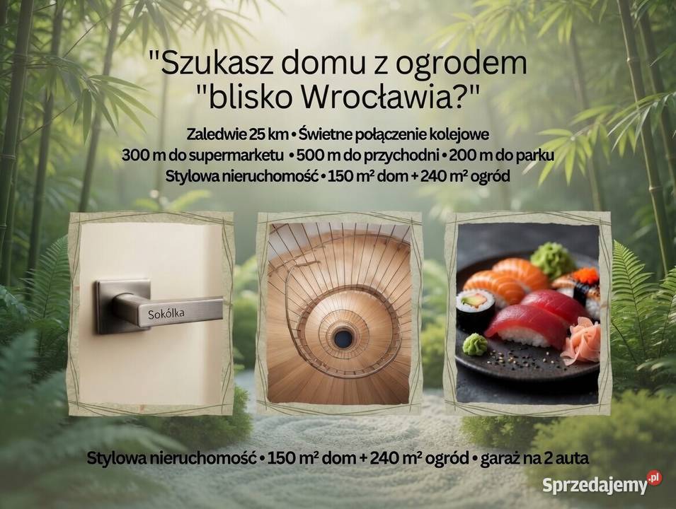 4pok 150met Wileńskiej TARASOGRÓDGARAŻ Oleśnica szeregowa Nieruchomości