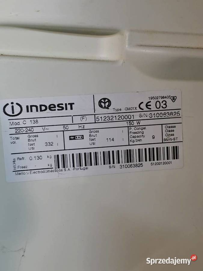 Lodówka Indesit wysoka 181 Dobrowoda