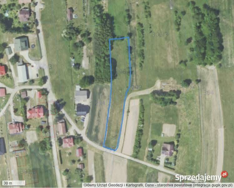 Działka budowlana Sądkowa 27ar Grunty i działki Jasło sprzedam