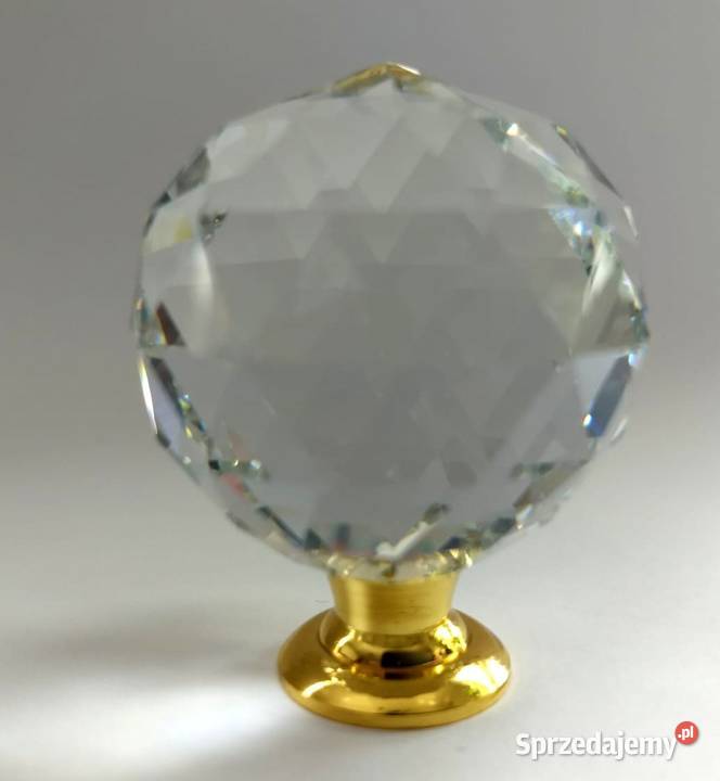Uchwyt do mebli gałka kryształowa super kula 5 przezroczysty Wyposażenie wnętrz Warszawa