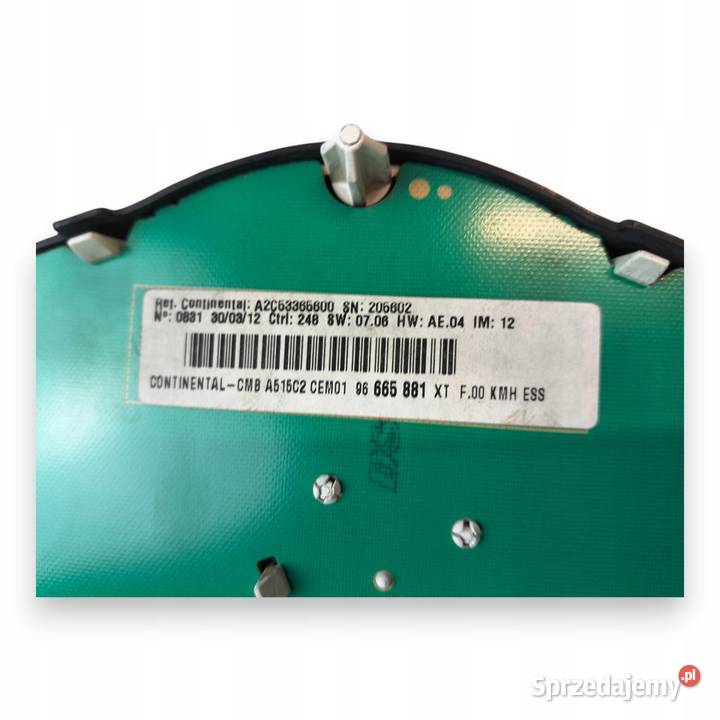 LICZNIK ZEGARY 96665881 XT Citroen C3 II 11 14 Chełm
