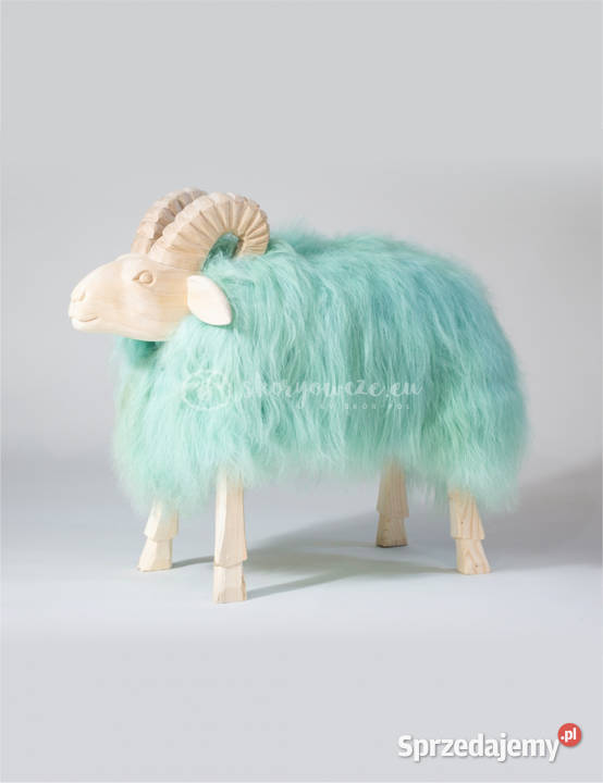 Krzesło baran dekoracyjny miętowy 40x50x80 Szaflary sprzedam