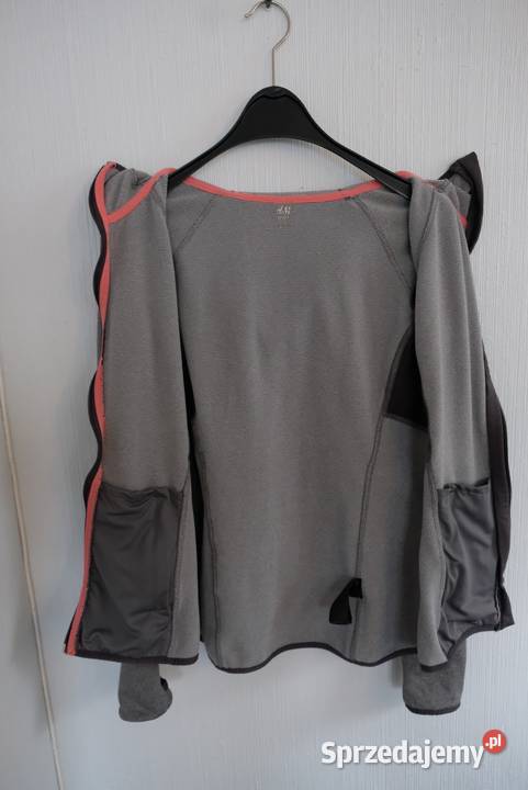 szara siwa bluza HM sport S 36 trening fitness kujawsko-pomorskie