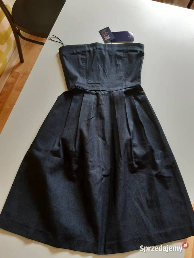 Nowa sukienka bandeau Zara z papierową metką Kraków