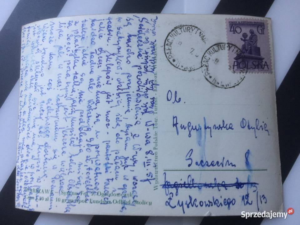 1077 Widokówka Warszawa sprzedam