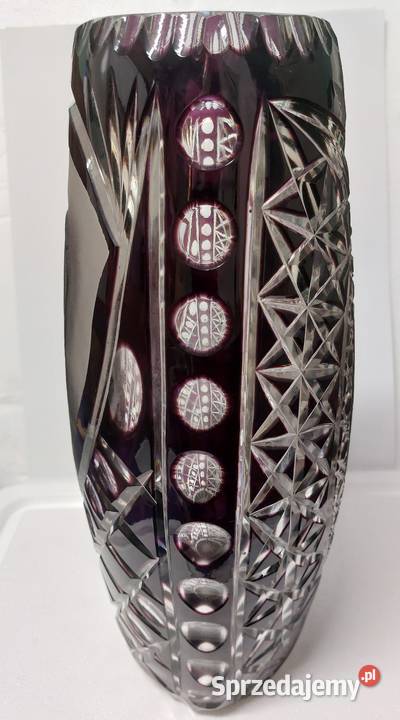 Unikat Jubileuszowy Limitowany Wazon Kryształowy Rękodzieło Warszawa