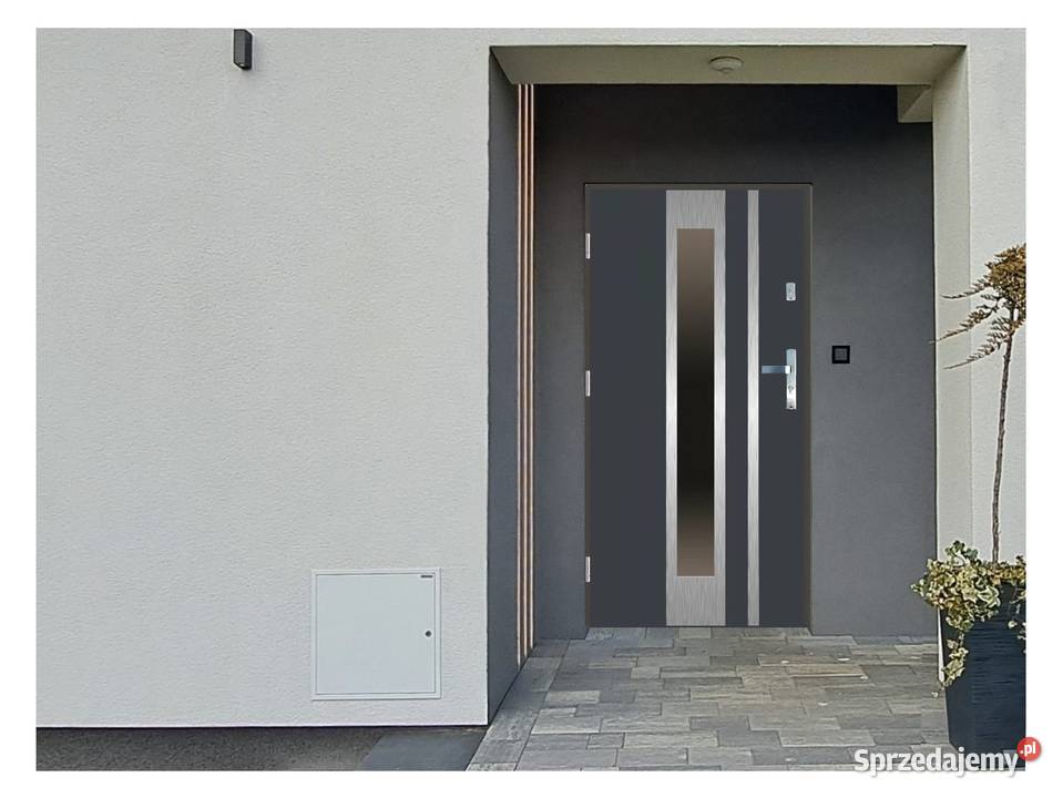 Drzwi wejściowe do do GI29 INOX Antracyt 90 Lewe Ciemniewo sprzedam