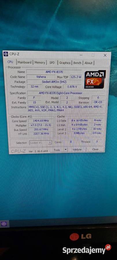 Komputer stacjonarny Monitor 16GB ram karta Częstochowa