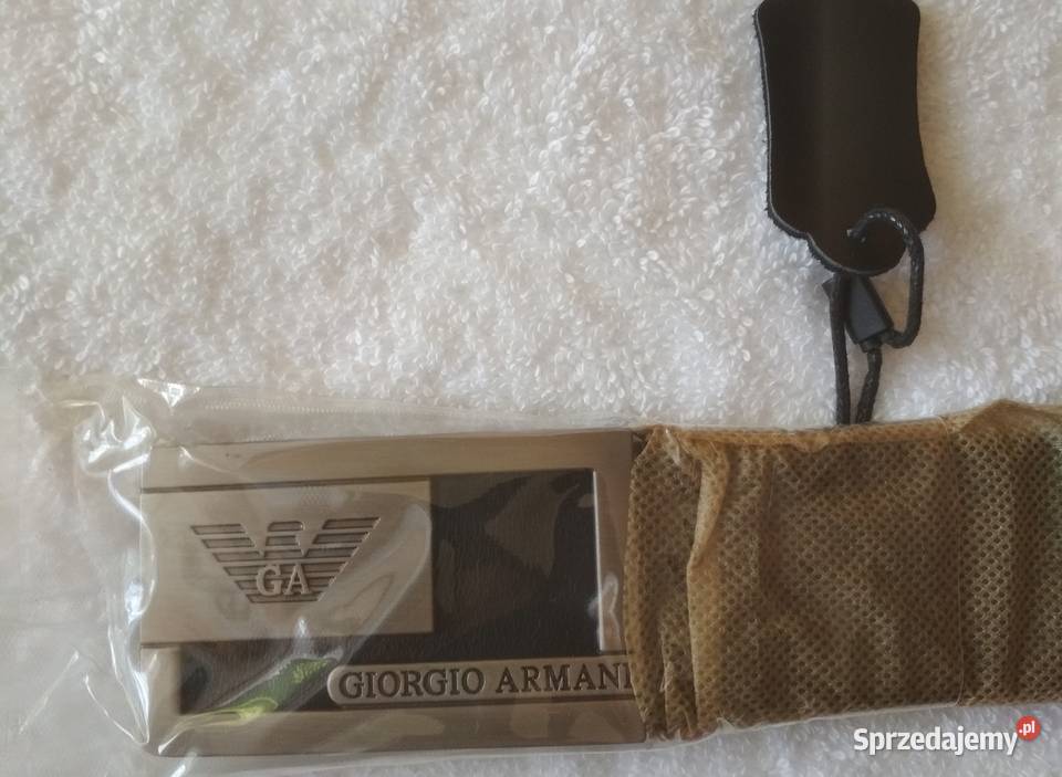 Męski pasek do spodni Giorgio Armani skóra Przemyśl