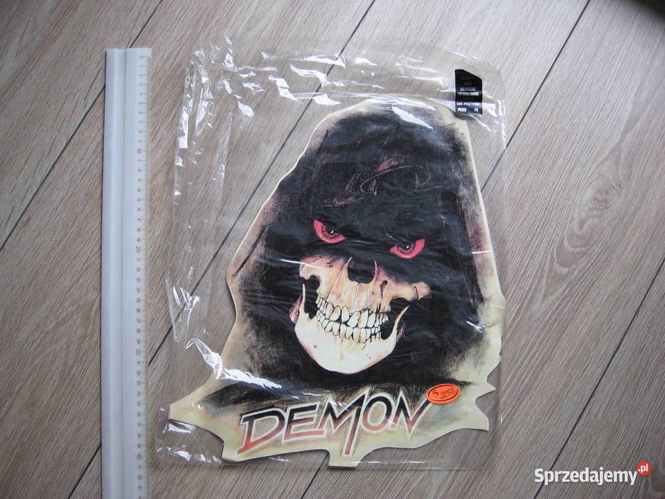 DEMON stara naklejka nalepka z PRL Fiat 125p Przemyśl