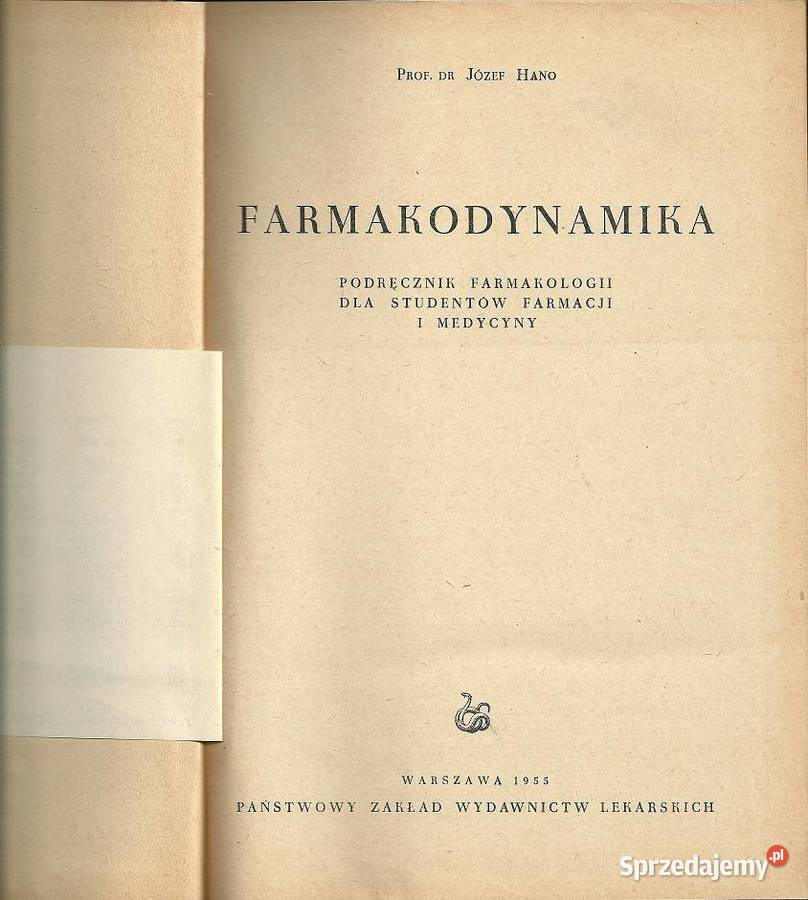 Farmakodynamika JHano 1955 farmakologia medycyna Łódź