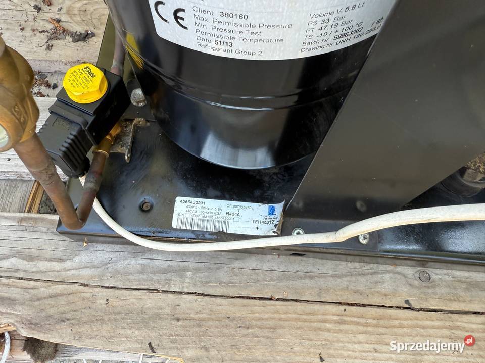 Agregat chłodniczy sprężarka TFH4531 LUNITE 45KW Paczków