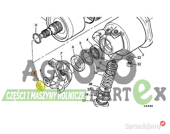 82600817 82600817 NAKRĘTKA M24 Z PODKŁADKĄ JCB Wichrów