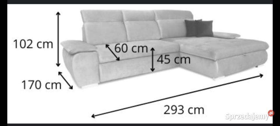 Narożnik z funkcją spania wielkopolskie Ostrów Wielkopolski
