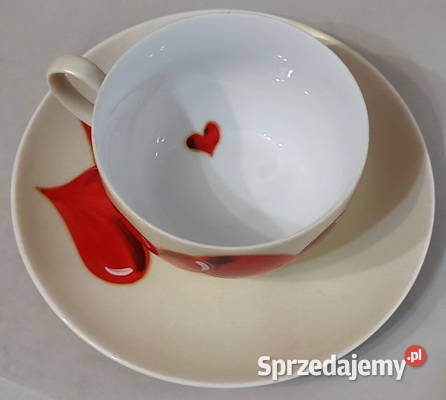 Filiżanka porcelanowa serca Radom