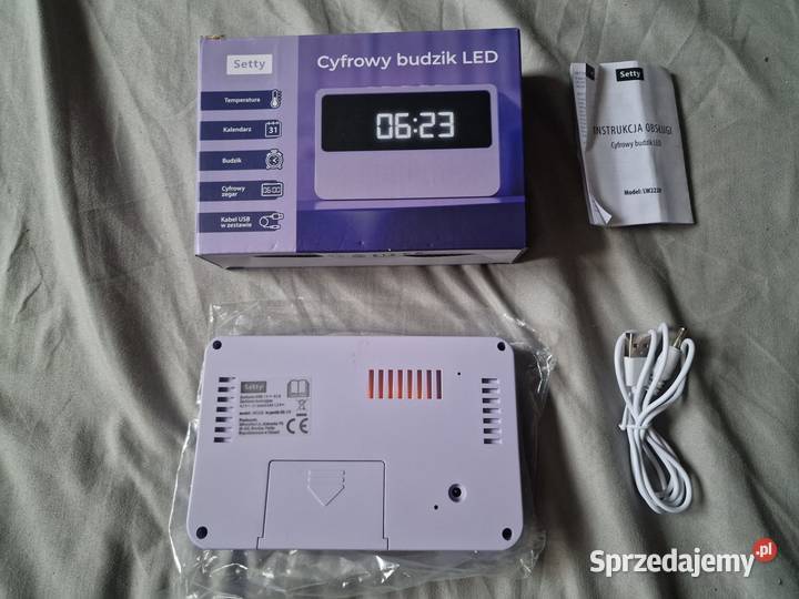 NOWY Budzik cyfrowy Setty z termometrem i Wrocław sprzedam