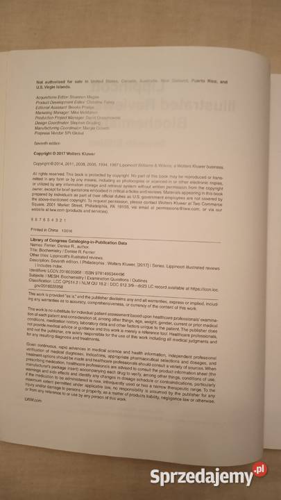 Biochemistry Denise Ferrier Podręczniki Warszawa