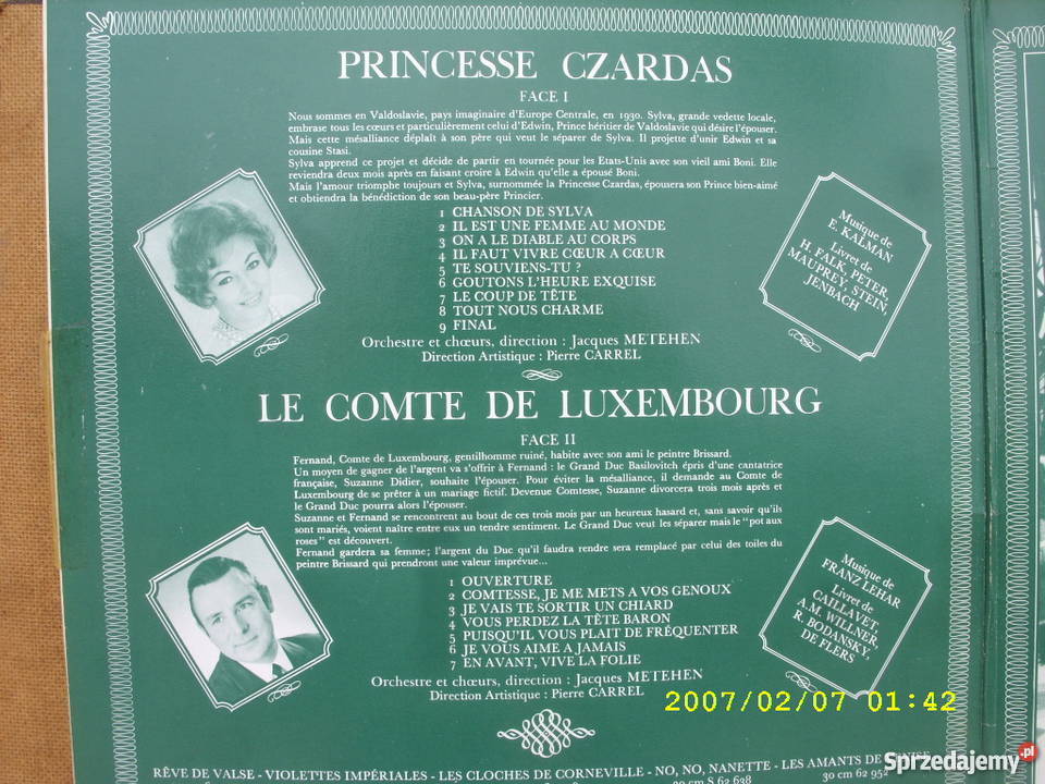 Klasyczna LP PRINCESSE CZARDAS Wołów