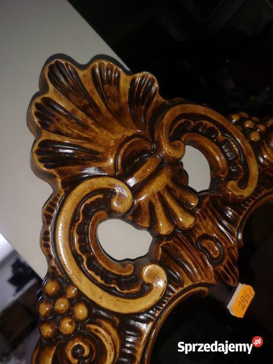 Lustro rzeźbione Drewiane Gdańsk sprzedam