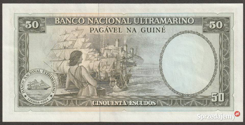 GWINEA PORTUGALSKA 50 ESCUDOS 1971 STAN BANKOWY Numizmatyka łódzkie