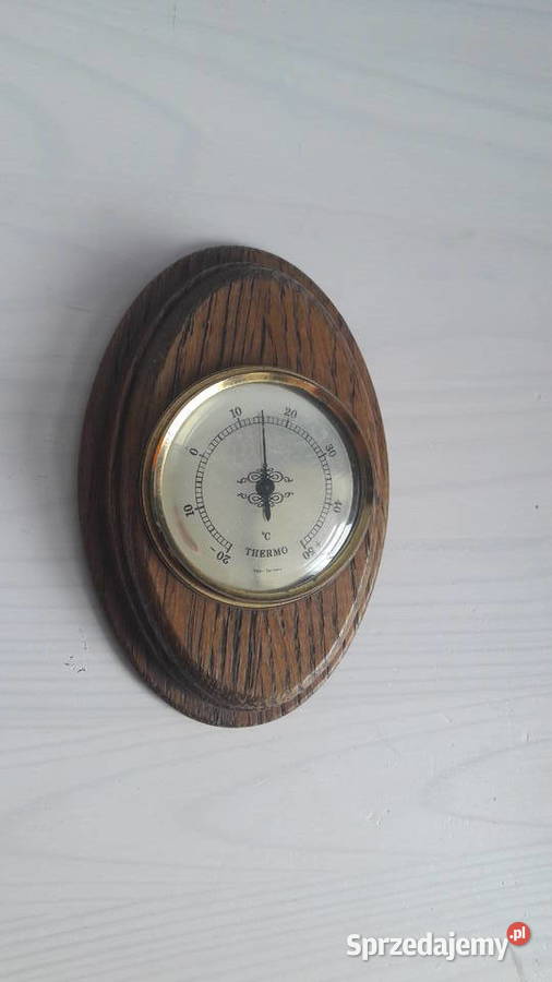 Termometr w drewnianej obudowie