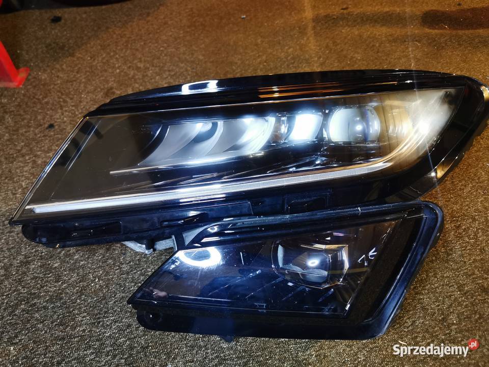 SKODA KODIAQ LAMPA LEWA PRZÓD FULL LED 566941015 dolnośląskie Pielgrzymka sprzedam