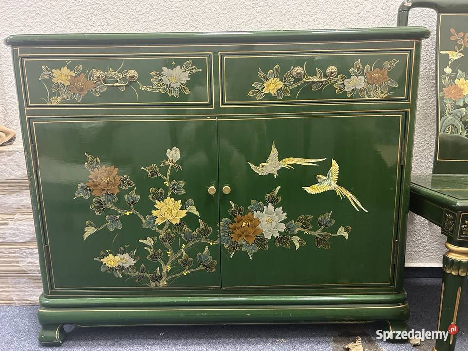 Vintage orientalny komplet ręcznie malowany Warszawa