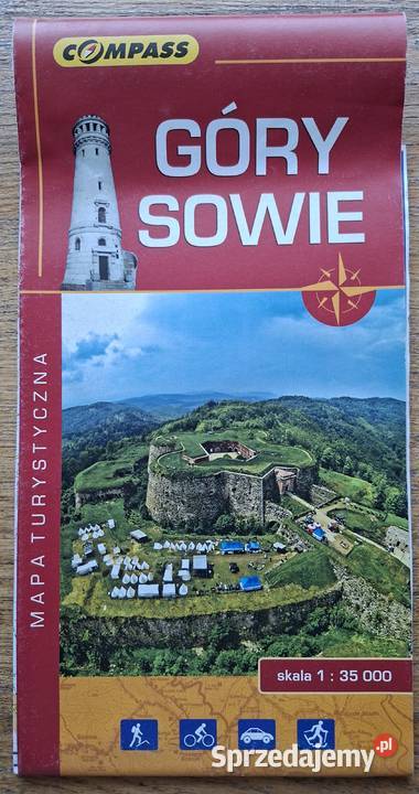 Góry Sowie 135 000 Compass mapa turystyczna małopolskie Kraków