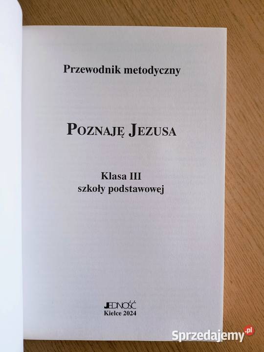Poznaję Jezusa klasa 3 SP Jedność Przewodnik Katowice