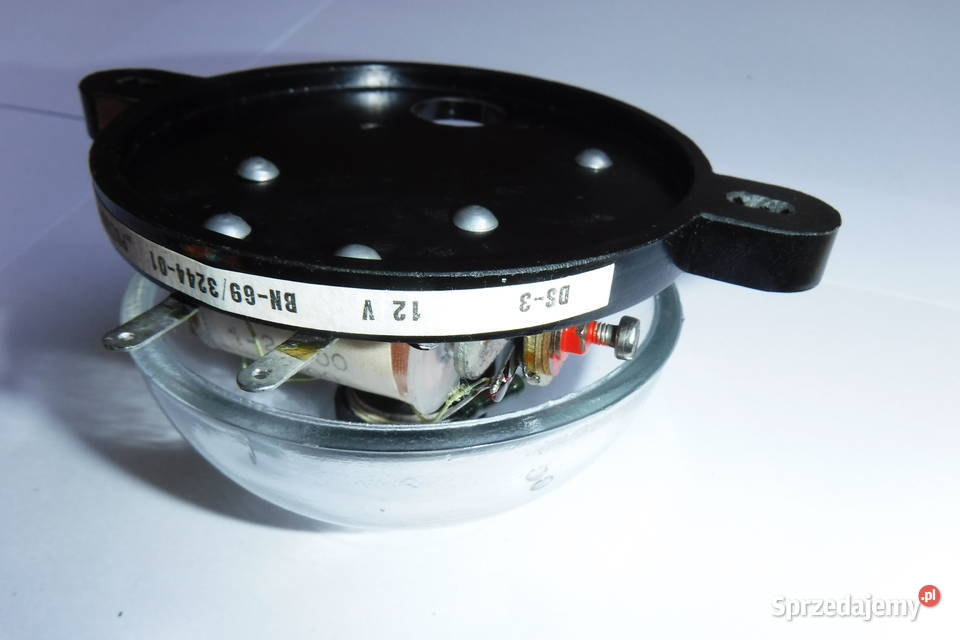 Szklany dzwonek elektryczny electric glass bell Otwock