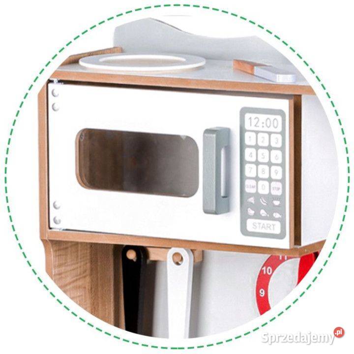 Drewniana kuchnia XXL przybory kuchenne Ecotoys Edukacyjne Bielsk Podlaski sprzedam