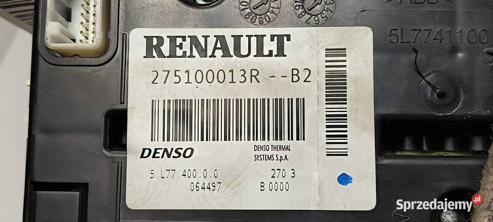 PANEL KLIMATYZACJI RENAULT MASTER III 275100013R Pozostałe Lipno