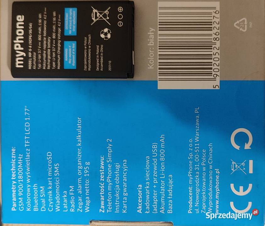 Telefon seniora MyPhone SIMPLY 2 Lublin