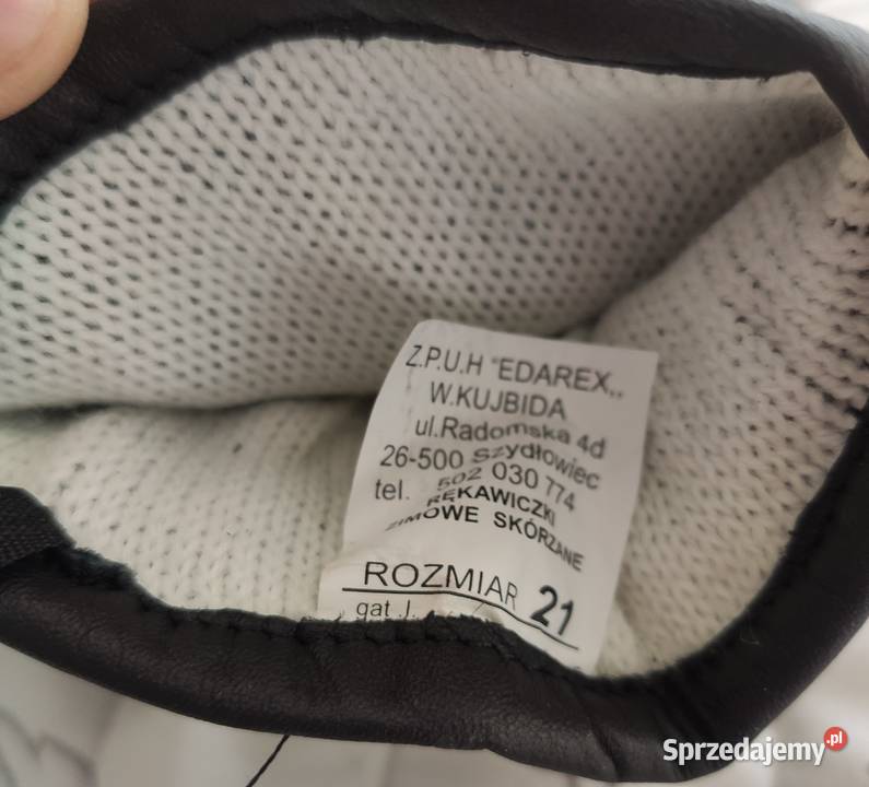 RĘKAWICZKI SKÓRZANE Ocieplane SKÓRA małopolskie Nowy Sącz