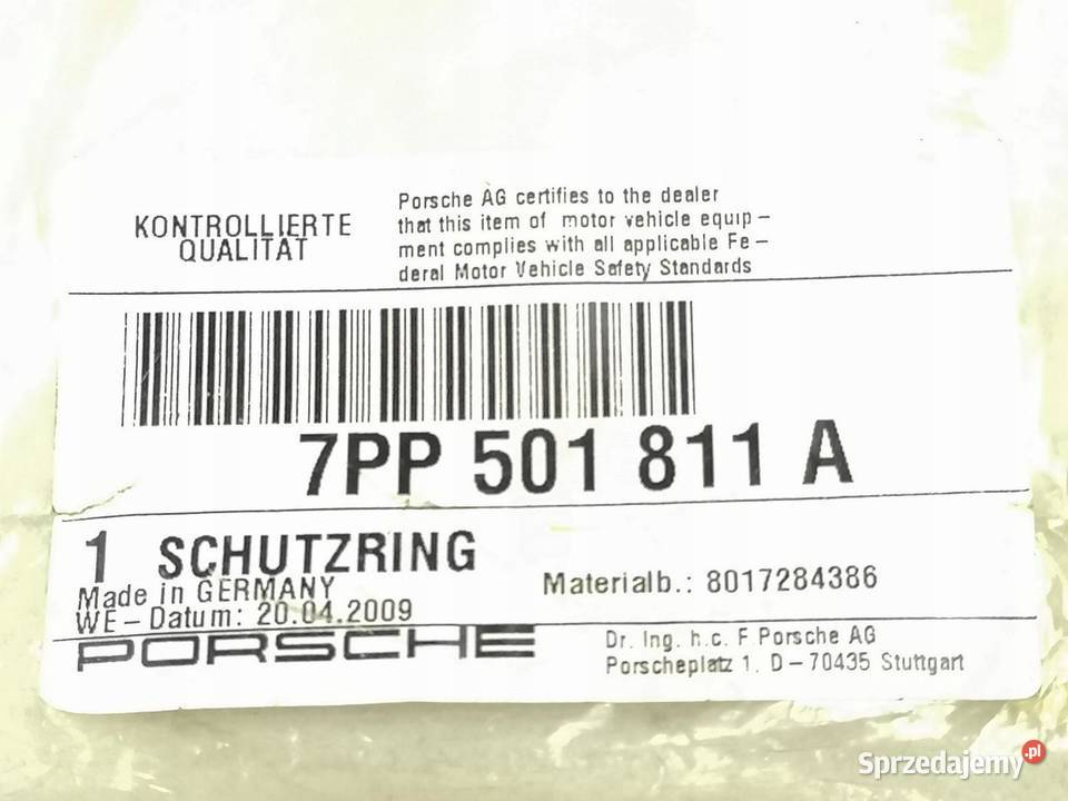 PIERŚCIEŃ USZCZELNIAJĄCY PÓŁOSI PORSCHE PANAMERA