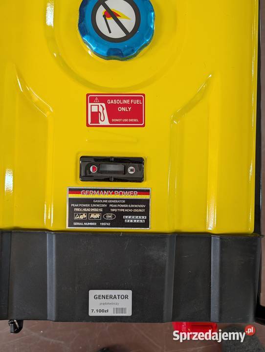 Agregat prądotwórczy DER WEBER DW 1000e NOWY Łódź