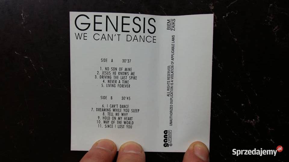 Kaseta Genesis We cant dance płyta winylowa Siemiatycze