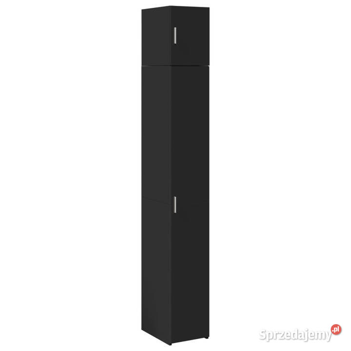 Wąska szafka czarna 30x425x225 materiał Pozostałe Warszawa