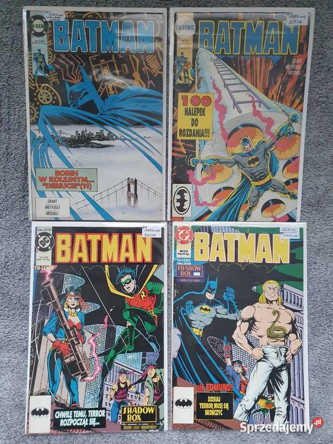 Batman zestaw 8 komiksów TM Semic rocznik 1993 Gdynia