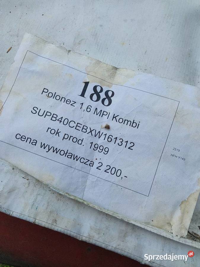 Polonez Kombi Orginał Policja w cywilu 1598cm3 Puławy sprzedam