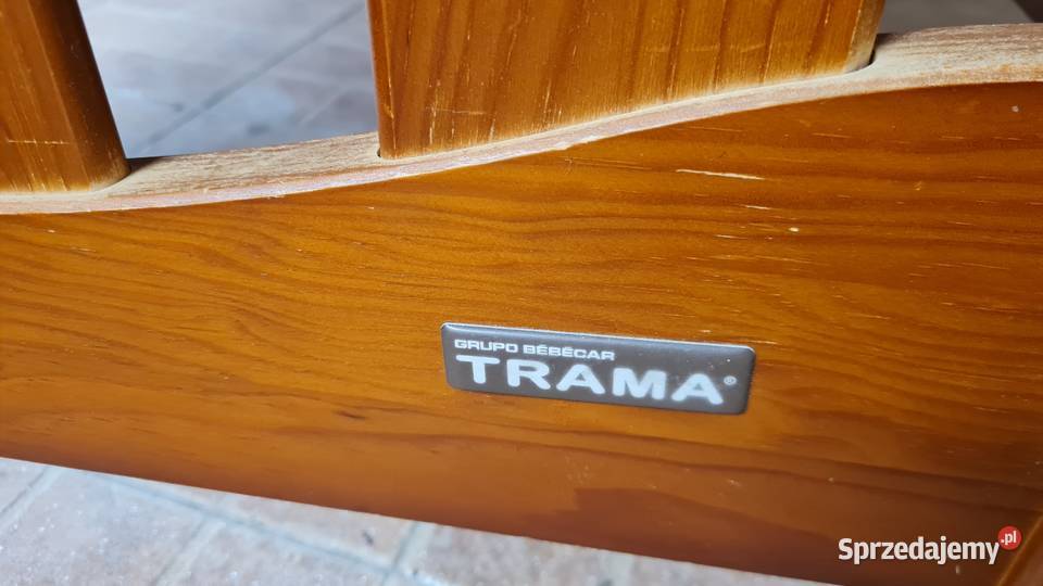 Łożeczko dziecięce Trama Panda z materacem sprzedam