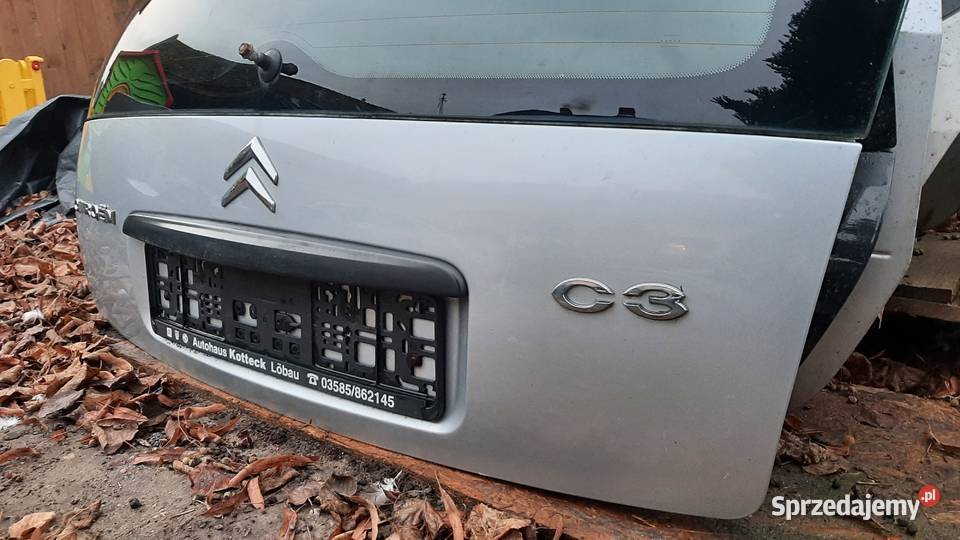 klapa bagażnika Citroena C3 I 0209r lak EZR ezrc osobowe Klapy bagażnika Dębno