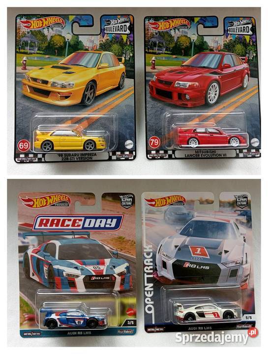 Hot Wheels zestaw 4 sztukiVW Jetta MK3 Nissan kolorowy Jaworzno