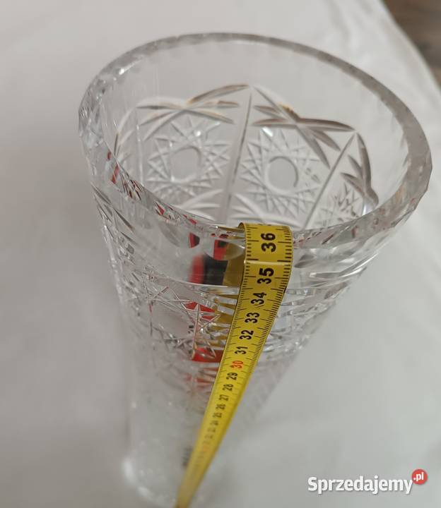 Wazon flakon kryształowy wysokość 355 piękny Opole