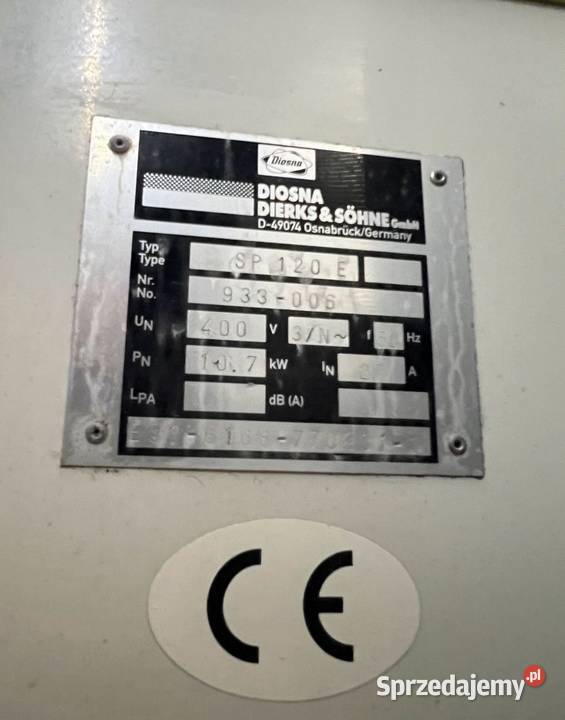 Mikser spiralny Diosna SP 120 E wielkopolskie Krotoszyn sprzedam