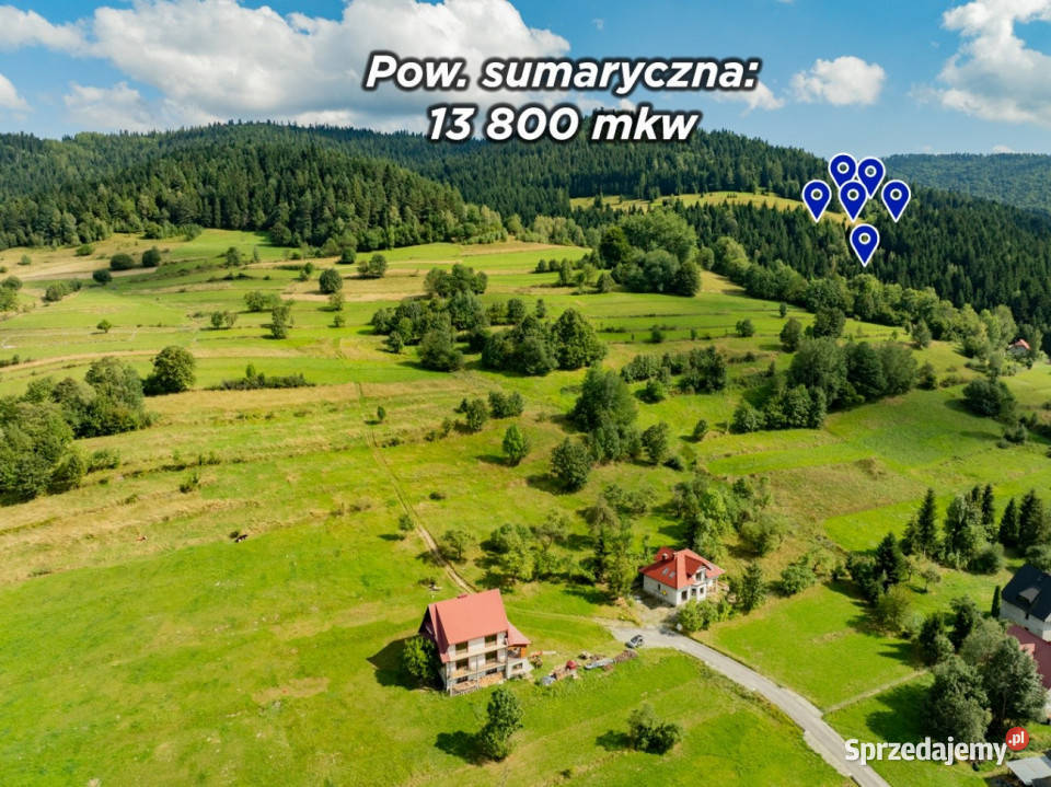 Działki Poręba Wielka ponad hektar małopolskie