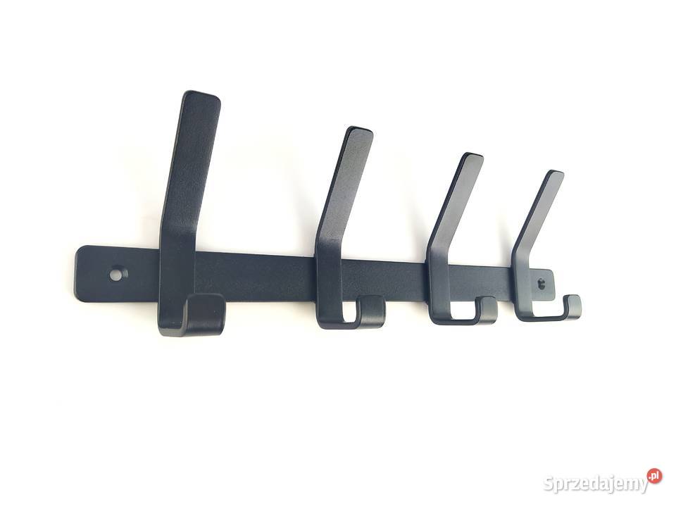 Wieszak ścienny podwójny metalowy na ubrania 40