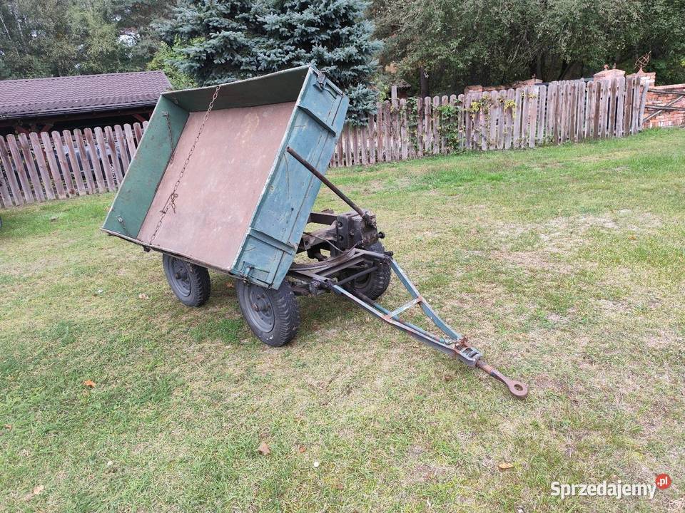 Przyczepka wywrotka 3 strony pod mini traktorek lubuskie Krosno Odrzańskie